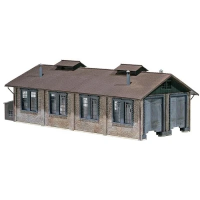 Afbeelding van FALLER Lokschuur 2 delige modelbouwset met 126 afzonderlijke onderdelen, 365 x 195 130 mm, modelspoorbaanaccessoires H0 gebouw, modelspoorweg Lokwerkstatt