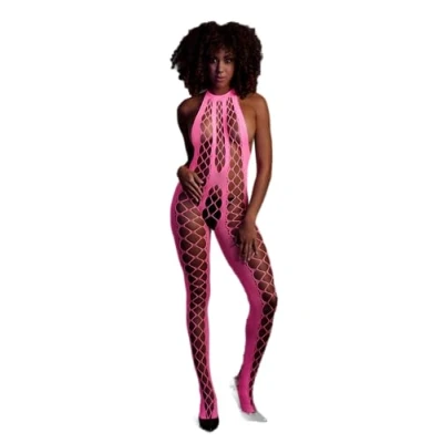 Afbeelding van Catsuit Met Halternek Roze Le Desir