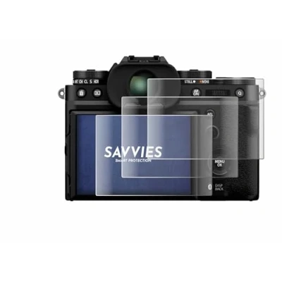 Afbeelding van Savvies Screenprotector voor Fujifilm X T5 Folie Beschermfolie transparant volledig dekking (4 Stuks)
