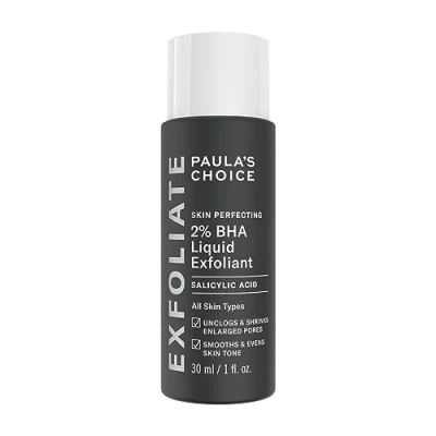 Afbeelding van Paula&#039;s Choice SKIN PERFECTING 2% BHA Liquid Exfoliant Exfolieert het Gezicht met Salicylzuur gaat Puistjes, Grove Poriën &amp; Mee eters tegen Gecombineerde, Vette Acne Huid 30 ml