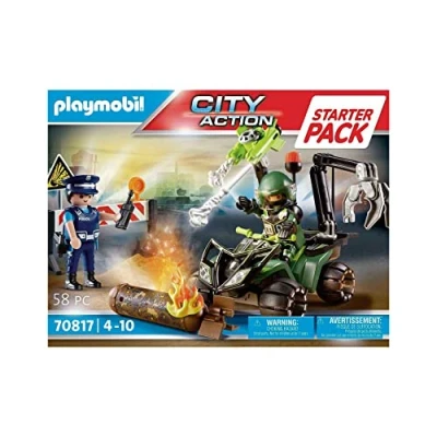 Afbeelding van Playmobil Starterpack Politie Gevarentraining Speelgoed voor kinderen, Maat: One Size, Multi coloured