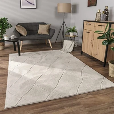 Afbeelding van Paco Home Vloerkleed Woonkamer Laagpolig Boho Patroon Scandinavisch 3D Modern 60x100 cm