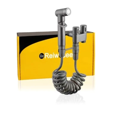 Afbeelding van Handheld Bidet Sproeier Kit, toilet Draagbare Douche, Douche met 2m Chrome Slang en Dual Control Valve Sprayer, Moslim Badkranen Bevestiging, Badkamer armaturen, Huisdier Bad