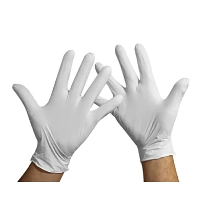 Afbeelding van KMINA Nitril Handschoenen L (x2 Packs 100 units), Wegwerphandschoenen, Wit, Wegwerp Latex Vrij, Nitril, Nitrile Gloves, Wit (LATEX VRIJ)