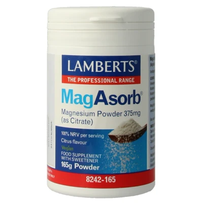 Afbeelding van Lamberts MagAsorb (magnesium citraat) poeder 375 mg 165 g