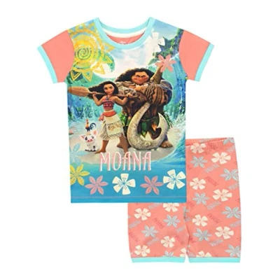 Afbeelding van Disney Meisjes Moana Pyjama, Blauw, 8 9 jaar