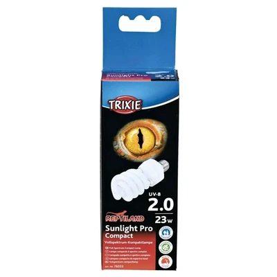Afbeelding van Trixie Reptiland Sunlight Pro Compact 2.0 Uv B Lamp 23 WATT 6X6X15,2 CM