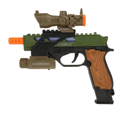 Afbeelding van Toi Toys Alfafox Pistool Militair met Licht en Geluid Zaklamp