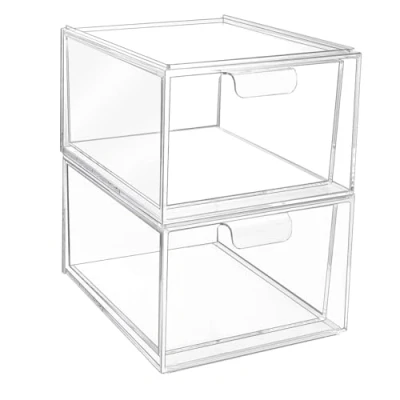 Afbeelding van 2 stuks lade organizer, anti slip lade, 16 antislip matten, ideaal voor badkamer, slaapkamer, kaptafel, bureau en andere toepassingen
