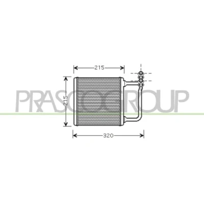 Afbeelding van Kachelradiateur, interieurverwarming PRASCO ME039H001