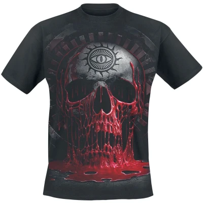 Afbeelding van Spiral Heren Tshirt M BLEEDING SOULS Zwart
