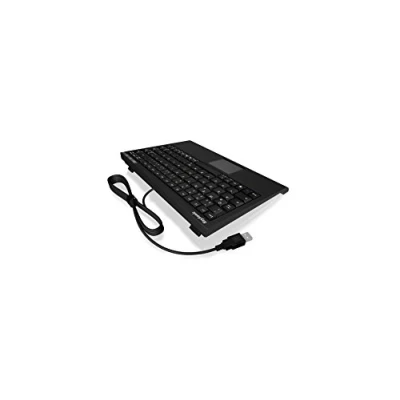 Afbeelding van ICY BOX Keysonic ACK 540U+ US Mini SoftSkin toetsenbord zwart