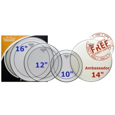Afbeelding van Remo PP 1870 PS ProPack Pinstripe Clear 10 + 12 16 inch gratis 14 Ambassador Coated