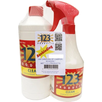 Afbeelding van 123 Products Clean Start Pakket Caravan En Camper Shampoo