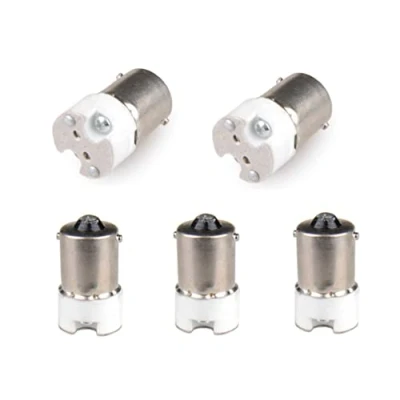 Afbeelding van 5 x Adapter BA15S naar MR16/G4/GU4/MR11 voor LED lamp lamphouder gloeilamp socket kunststof plafondfitting