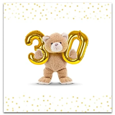 Afbeelding van 30e verjaardagskaart, verjaardag wenskaart, Happy verjaardagskaarten, leeftijd 30 kaart, mijlpaal kaart