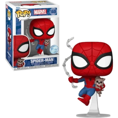 Afbeelding van Funko Spider Man POP&amp;Buddy! Movies Vinyl Figuur Spidey w/Sandwich(Dog) 9 cm POP!