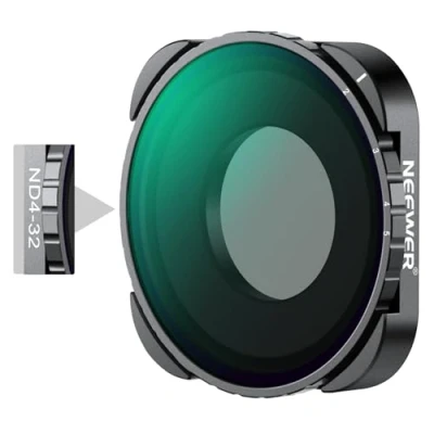 Afbeelding van Neewer Variabele ND4 ND32 Filter Compatibel met GoPro 9 10 11 12, 2 5 Stops ND HD Multicoated Optisch Glas &amp; Slim Frame, Geen X Patroon