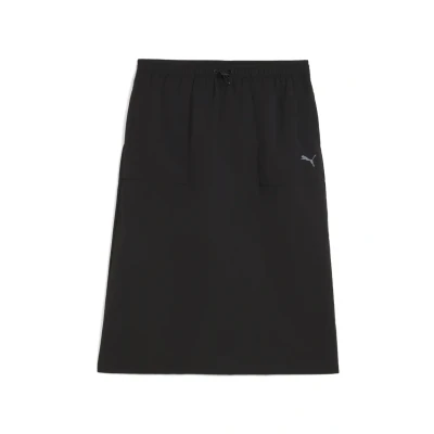 Afbeelding van HER Comfort geweven rok met hoge taille voor Dames, Zwart, Maat XL PUMA