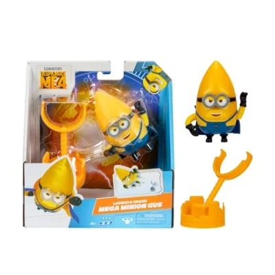 Afbeelding van DM4 Despicable Me 4, Minion Gus, actiefiguur, inclusief unieke accessoires, grootte 10 cm, leeftijd 3 jaar, beroemd (MN403100)