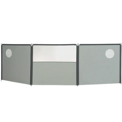 Afbeelding van Isabella Windscherm Flex 3 Delig Grey
