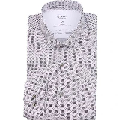 Afbeelding van OLYMP Overhemd Level 5 24/Seven Print Blauw Heren Maat 44 Body fit