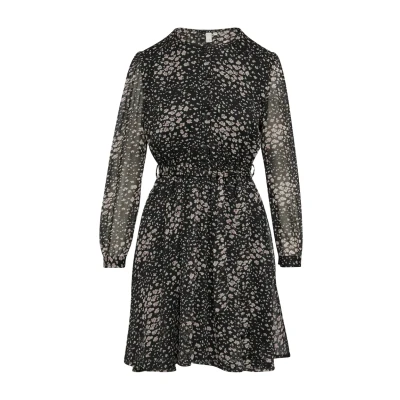 Afbeelding van QS ALL OVER Print Jurk, Dames, Maat: 44, Schwarz