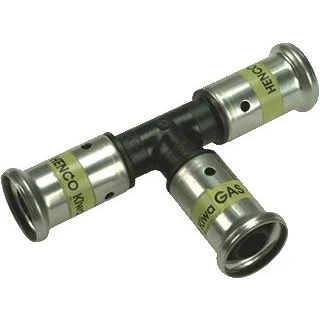 Afbeelding van Henco t stuk 32mm x kunststof gas pers 9pkg 323232