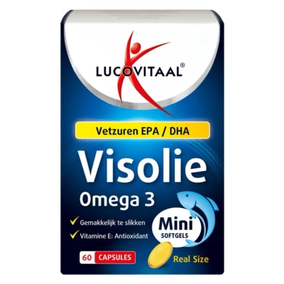 Afbeelding van Lucovitaal Visolie omega 3 mini 60 softgels