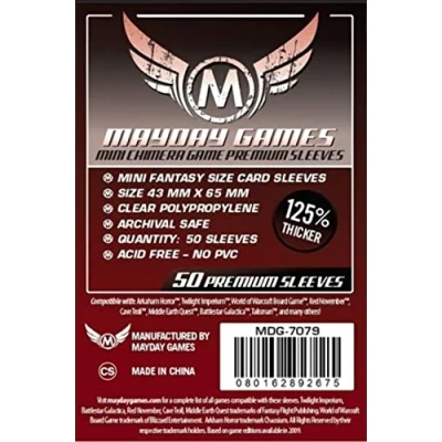 Afbeelding van 50 Mayday Games Card Sleeves 43 x 65mm (MDG 7079)