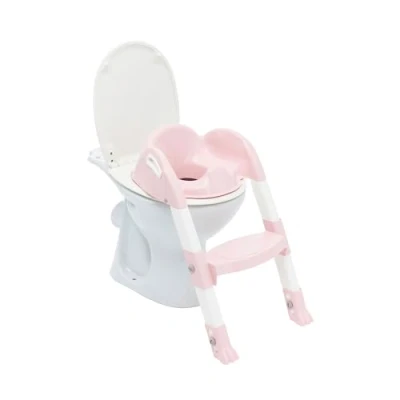 Afbeelding van Thermobaby wc verkleiner met trapje KiddyLoo Roze