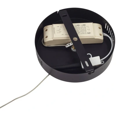 Afbeelding van Lucande Hanglampen met dimmer 1licht IJzer, polycarbonaat zwart, goud Inclusief lichtbron
