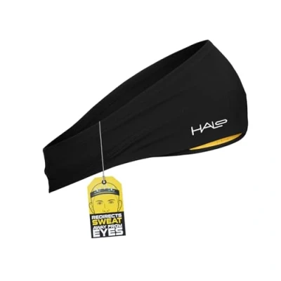Afbeelding van Halo Headband Bandit brede pullover zweetband voor zowel mannen als vrouwen, zwart