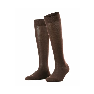 Afbeelding van Falke Sensitive London Softtop Suitable FOR Diabetics Kniekousen, Dames, Maat: 39 42, Dark brown