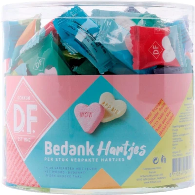 Afbeelding van D.F. Bedankhartjes 200x