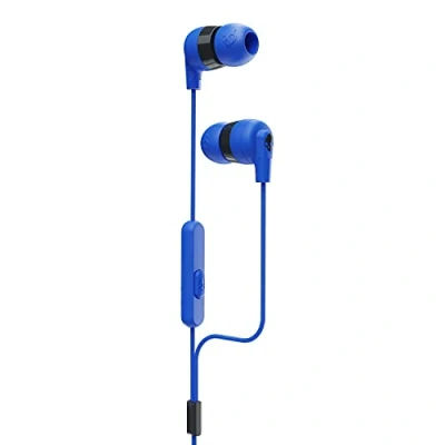 Afbeelding van Skullcandy Ink&#039;d+ In Ear Bedrade Oordopjes, Microfoon, Werkt met Bluetooth apparaten en Computers, Blauw