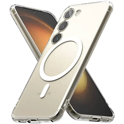Afbeelding van Ringke Fusion Magnetic Compatibel met Samsung Galaxy S23 5G Case, Anti Vingerafdruk Schokbestendig Hoesje Matte Clear