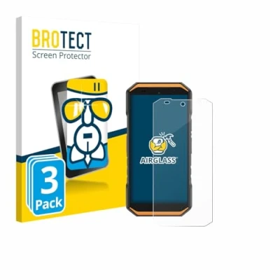 Afbeelding van BROTECT Glas Screen Protector voor Ulefone Armor X32 (3 Stuks) Schermbeschermer [9H Hardheid, Beschermglas Folie niet Gehard Glas]