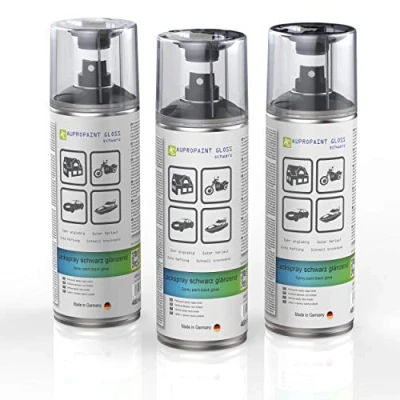 Afbeelding van AUPROPAINT Gloss lakspray zwart glanzend 400ml 3 Dosen zonder accessoires