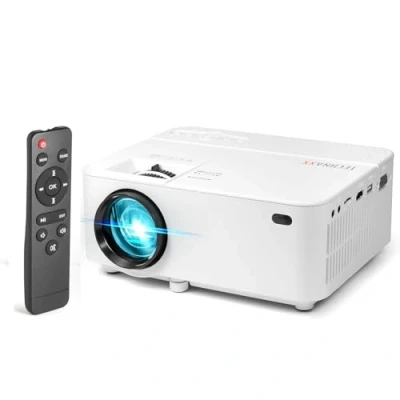 Afbeelding van Technaxx Mini beamer voor buiten, huis, kantoor 2 W luidspreker, 32 176 inch projectieformaat, 40.000 uur led levensduur, HD, afstandsbediening kleine projector met multimediaspeler TX 113