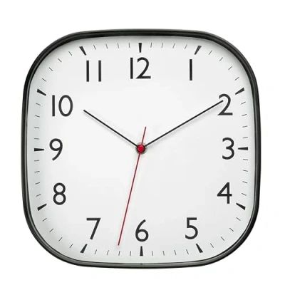 Afbeelding van TFA Dostmann Moderne kwartswandklok zonder tikken, 60.3076, analoog, 28 cm, sweep uurwerk, minimalistisch, woonkamer, kantoor of keuken, werkt op batterijen, voor thuis, goed afleesbaar,