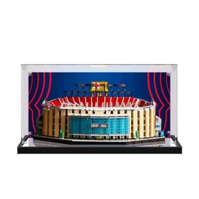 Afbeelding van Acryl vitrine voor Lego 10284 Camp Nou Stadion, Stofdichte Doos, Opbergdoos, Transparante Display Box Compatibel met (alleen koffer, geen model) (geschilderd 3 mm)
