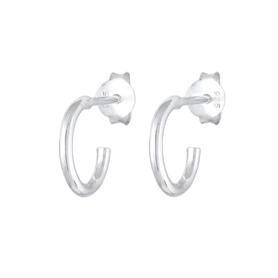 Afbeelding van Elli Timeless Oorbellen silvercoloured, Dames, Maat: One Size, Silver coloured