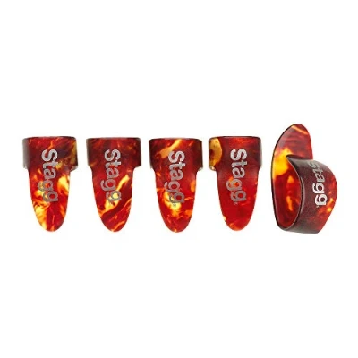 Afbeelding van Stagg FPS M duim en vingerplectrums tortoise medium