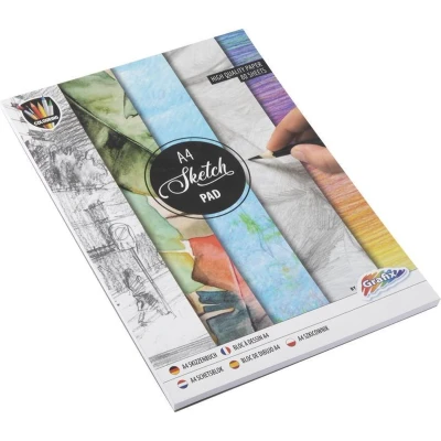 Afbeelding van Grafix Schetsboek A4 Wit papier 80 vellen 60grams