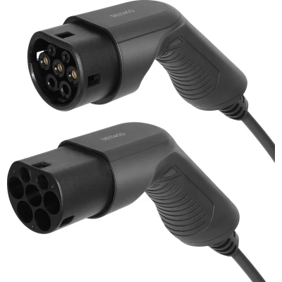 Afbeelding van Deltaco EV 1207 e Charge Oplaadkabel voor Elektrische Auto Type 2 16A / 3.6kW 7 m Zwart