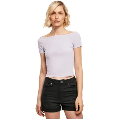 Afbeelding van Urban Classics OFF Shoulder Tshirt basic, Dames, Maat: XXL, Lilac