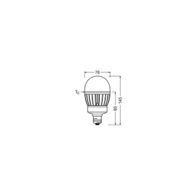 Afbeelding van Ledvance led lamp e27 21w 3000lm 4000k cri80 mat wit ip65 xl 76x145mm 4099854040665