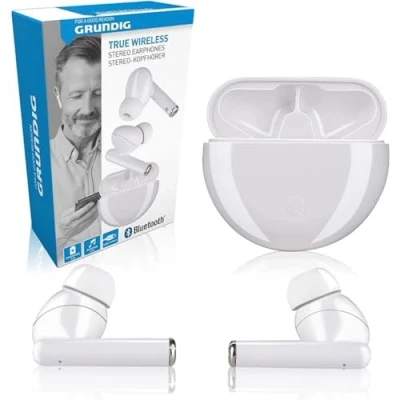 Afbeelding van Grundig Oordopjes Draadloos Bluetooth met Microfoon Wit