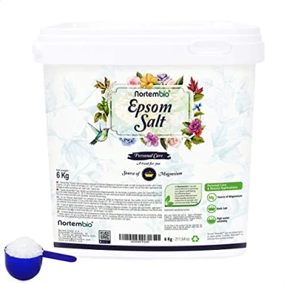 Afbeelding van Nortembio Epsom Badzout 6 Kg. Geconcentreerde bron van Magnesium. 100% Zuiver. en Persoonlijke Verzorging. Beschikbaar E Book.